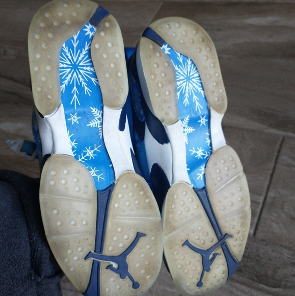 Boys Nike Air Jordan 8 retro GS snowflake - Picture 7 of 9
